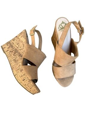 Fergalicious by Fergie Valencia Wedge Platform Sandals Women’s size 8.5